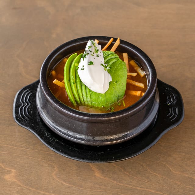 Spicy Chicken Tortilla Soup.