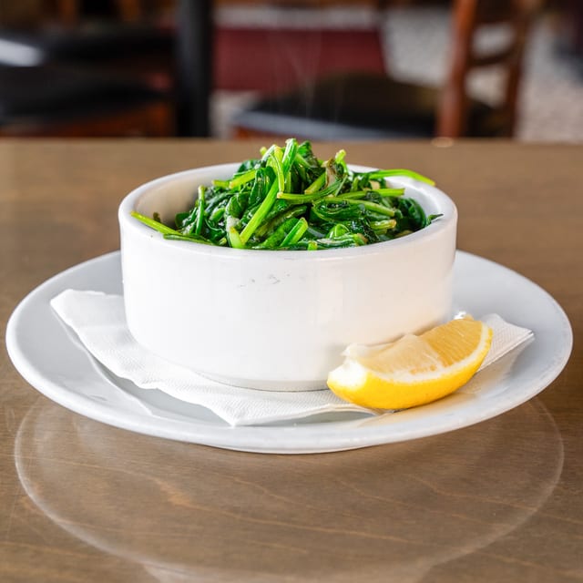 Sautéed Spinach.